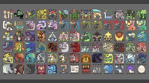 These free images are pixel perfect to fit your design and available in both png and vector. Best Monster Hunter Wallpaper Id Monster Hunter World Monster Icons 1920x1080 Wallpaper Teahub Io