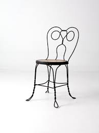 Vintage Ice Cream Parlor Chair Black Iron Cafe Chair Metal Etsy Metal Chairs Cafe Chairs Metal Bistro Chairs
