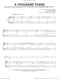 Guys A Thousand Years Sheet Music For Cello And Piano Pdf
