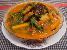 Laksa betawi, a betawi laksa—the thick yellowish coconut milk based soup is a mixture of spices contains ground rebon or ebi (dried small shrimp), ketupat, vegetables, boiled egg, sprinkled with bawang goreng and often topped with emping cracker. Cara Memasak Sayur Garang Asem Beserta Resepnya Youtube