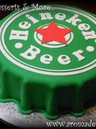 Feliz Cumpleaños Bizcocho Para Hombre De Cerveza Heineken Cake Heineken Cake Beer Cake 21st Birthday Cakes