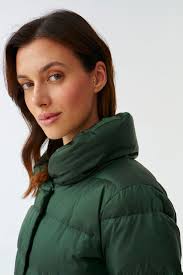 Tatuum, Geaca matlasata cu cordon in talie Zoa, Verde, 40