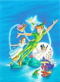 Walt Disney Peter Pan Watched This Childhood Favorite On The Plane Ride Home Muurschildering Paints Tekenen