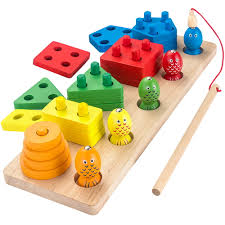 We have a fabulous selection of simple but colourful wooden jigsaw puzzles with large. Appyhut Montessori Shape Sorter Stacker Wooden Educational Preschool Toys Wooden Stacking Toys Geometric Shapes Toy Peg Puzzles Board Blocks Baby Color Stack And Sorting Toys For Toddlers Fishing Game Appyhut
