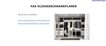 Verwende entweder einen unserer fertigen kombinationsvorschläge und wandle ihn nach deinen wünschen ab oder plane. Ikea Pax Planer Auf Macbook Geht Nicht Adobe Flash Player Probleme Bzw Gibt Es Nicht Mehr Internet Apple Macbook Pro