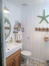 Beach Cottage Decor Ideas For Your Mobile Home Beach House Bathroom Small Cottage Bathrooms Cottage Bathroom Ideas