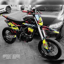 Download gambar modifikasi kawasaki klx 100 gambar motor klx keren. Dekal Sticker Decal Motor Kawasaki Klx Bf Motif Grafis Abstrak Hitam Merah Stabilo Shopee Indonesia