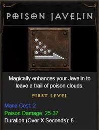 In some games you can use other means to open chests,find hidden objects (bash chests or spell unlock) or you get a follower rogue early. Amazon Build Guide Diablo 2 Resurrected Poison Javazon Fextralife