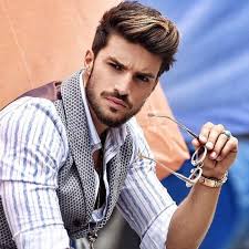Subtle Blonde Streaks Men Hair Color Dark Hair With Highlights Men Blonde Hair