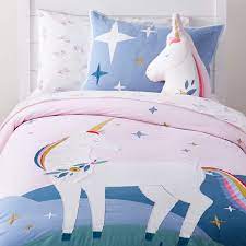 100% cotton fitted sheet unicorn design single queen king cartoon bedsheet. Girls Unicorn Bedding Crate And Barrel Canada