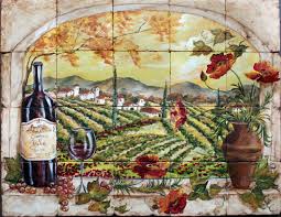 custom hand painted tile murals