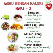 Selain itu yang harus masuk menu adalah protein rendah lemak. Inez Anisah Contoh Menu Diet Facebook