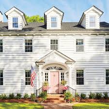Tips for using trim to highlight color. White House Exterior Paint Colors Inspiring Images To Help Now Hello Lovely