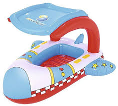 Bestway Uv Judicieux Piscine Float 102x 97cm Pour Enfant Bateau Avec Auvent Gonflable Bateau Gonflable Piscine Pour Enfant