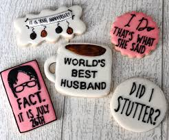We are having a meeting tomorrow. Office Themed Cookies I Made My Husband For Our 5th Wedding Anniversary It S Our Favorite Show To Binge Watch So Very Fitting Cookiedecorating