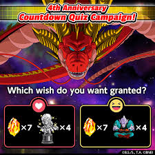 Dragon ball xenoverse 2 shenron wish list. Dragon Ball Z Dokkan Battle 4th Anniversary Countdown Quiz Campaign Great Work Everyone Thanks To Your Hard Work Collecting All Seven Black Star Dragon Balls You Can Now Summon Ultimate Shenron