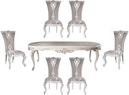 Find the dining room table and chair set that fits both your lifestyle and budget. Casa Padrino Luxury Baroque Dining Room Set Purple Beige White Gold 1 Oval Dining Table 6 Dining Chairs With Elegant Pattern Baroque Dining Room Furniture Noble Magnificent