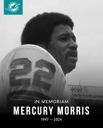 We are deeply saddened by the passing of Dolphins great Mercury Morris.