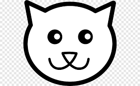 Great for painting, wood working, stained glass, and other art designs. Cat Kitten Line Art Gambar Wajah Kucing Lucu Smiley Kepala Png Pngegg