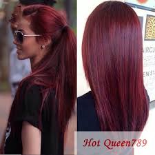 100 Brazilian Remy Human Hair Long Straight Red Lace Front Wig 16 24 Wine Hair Burgundy Hair Straight Hairstyles