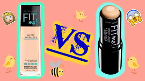 Maybelline fit me foundation wasn't my favorite foundation. Maybelline Fit Me Foundation Comparison Liquid Vs Stick Youtube