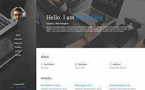 Bootstrap 4 portfolio templates & resumes. Mywork Resume Bootstrap Template By Kingstudio Wrapbootstrap