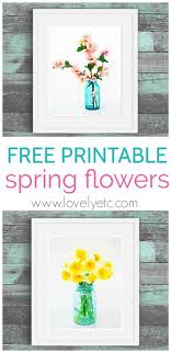 1000 ideas about vintage flower prints on pinterest. Free Spring Printables Cherry Blossoms And Daffodils Lovely Etc