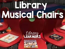 Library Musical Chairs Library Learners School Library Lessons School Library Activities School Library Displays