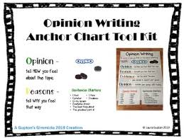 Opinion Writing Oreo Anchor Chart Tool Kit