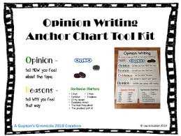 opinion writing oreo anchor chart tool kit