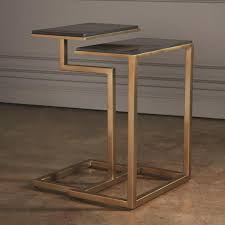 C Nesting Table Set Of 2 Brass Nesting Tables Side Table Decor Modern Side Table
