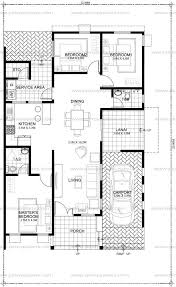 Arcilla Three Bedroom One Storey Modern House Shd 2016026 Pinoy Eplans Bungalow Floor Plans One Storey House Home Design Floor Plans