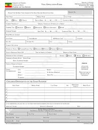 Applicants just need to enter a range of basic information including their name, address, date of birth, passport details, and travel plans. Ethiopian Embassy Washington Dc Forms Fill Online Printable Fillable Blank Pdffiller