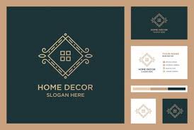 Inspirational interior design ideas for living room design, bedroom design, kitchen design and the entire home. Premium Vector Luxury Home Decoration Logo Design With Business Card