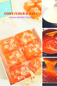 Corn Flour Halwa Bombay Halwa Karachi Halwa Easy Indian Sweet Recipe Recipe Indian Desserts Indian Sweet Easy Indian Sweet Recipes