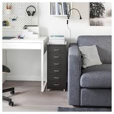 Helmer Drawer Unit On Casters Black 11x27 1 8 Ikea Drawer Unit Black Office Furniture Ikea Office