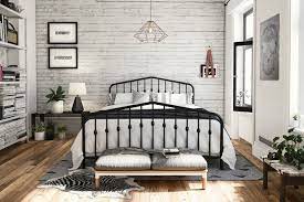 Bushwick Platform Bed In 2021 Bedroom Frames Metal Beds Bedroom Design