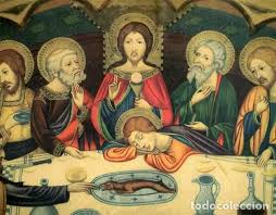 L'ultima cena, nota anche con il nome di cenacolo, dipinta fra il 1494 e il principio del 1498, è considerato il dipinto murale forse più importante al mondo, cosa bellissima e maravigliosa. La Ultima Cena Antigua Litografia Religiosa Buy Antique Religious Lithographs At Todocoleccion 172046968