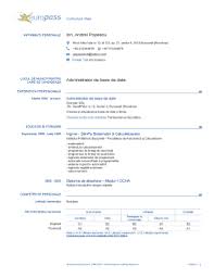 Click on any sample cv to see a larger version and download it. 23 Printable Europass Cv Example Forms And Templates Fillable Samples In Pdf Word To Download Pdffiller