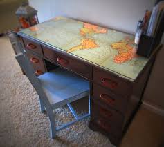 Charmingimperfections Com Decoupage Desk Unique Home Decor Home Diy