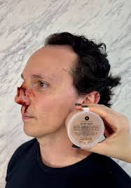 Realistic Broken Nose Makeup Tutorial with Scar Wax