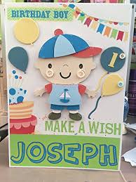 After getting the heading ready, paste it nicely on the front page of the card. 1st Birthday Cards For Baby Boy 1st Birthday Ideas