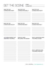How To Develop The Setting Of A Story Worksheet Scene Writing Book Writing Tips Creative Writing Worksheets