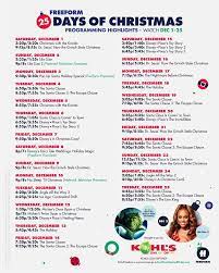 Freeform Releases 25 Days Of Christmas 2018 Schedule