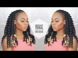 Curly Crochet Braids With Fulani Braids And Beads Youtube Braids With Beads Curly Crochet Braids African Braids Hairstyles Pictures Tribal braids is a braided hairstyle that can be organized with different designs, patterns, textures and accessories.
