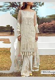 Off White Chiffon Suit Buy Serene Pakistani Dresses And Clothing Online In Usa Uk Pakistani Dresses Online Fashion Formal Wear Dresses