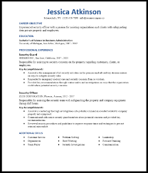 Security Guard Resume Sample Resumecompass