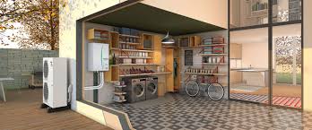 Je rénove une maison de ville du 19 ème avec une belle cave voutée enterrée à 2 m d'environ 70 m2, saine et à une température constante de 13 °c. Ecodan Hydrobox Plus Reversible 17 A 25 Kw Mitsubishi Electric