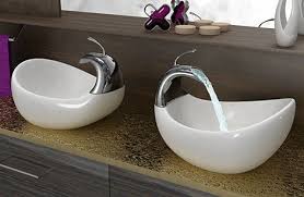 Unique Vessel Sinks His And Hers For A Small Space Bathroom Sink Design Unique Bathroom Sinks Sink Design