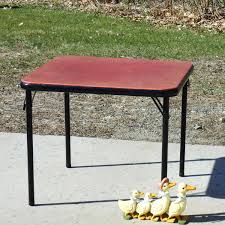 Child S Folding Table Vintage Samsonite Little Card Table Coral Red By Vintagemaineia On Etsy Https Www Et Kids Folding Table Folding Table Vintage Table